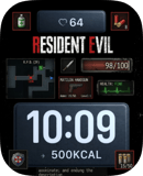 Resident Evil Status watch face preview for Apple Watch
