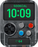 Retro Controller watch face preview for Apple Watch