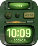 Retro Radio Glow watch face preview for Apple Watch