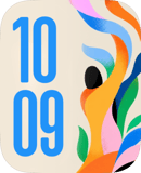 Ribbon Pop watch face preview for Apple Watch