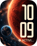 Rust Planet watch face preview image for Apple Watch