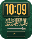 Saudi Arabia Flag watch face preview for Apple Watch