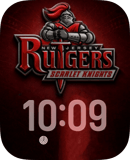 Scarlet Knights watch face preview for Apple Watch