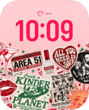 Scrapbook Mischief watch face preview image for Apple Watch