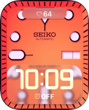 Seiko Coral Glow watch face preview for Apple Watch