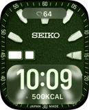 Seiko Diver Moss watch face preview for Apple Watch