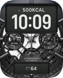 Shadow Skeleton watch face preview for Apple Watch