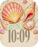 Shell Study watch face preview for Apple Watch