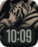 Silent Tiger watch face preview image for Apple Watch