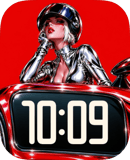 Silver Pin-Up watch face preview image for Apple Watch