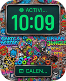 Skate Destroy Collage watch face preview for Apple Watch