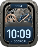 Skeleton Gearworks watch face preview for Apple Watch