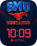 SMU Mustangs watch face preview for Apple Watch