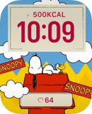 Snoopy Clouds watch face preview for Apple Watch
