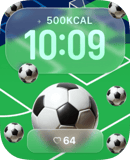 Soccer Kickoff watch face preview for Apple Watch