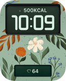 Soft Meadow watch face preview for Apple Watch