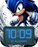 Sonic Blue Speed watch face preview for Apple Watch