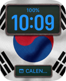 South Korea Flag watch face preview for Apple Watch