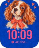 Spaniel Crush watch face preview image for Apple Watch