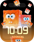 spongebob glow watch face preview for Apple Watch