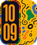 Squiggle Field Apple Watch face - Art