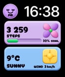 Squish watch face preview image for Apple Watch