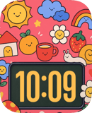 Sticker Meadow watch face preview for Apple Watch