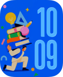 Study Stack watch face preview for Apple Watch