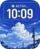 Summer Wires watch face preview image for Apple Watch