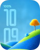 Sunny Hills watch face preview image for Apple Watch