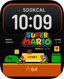Super Mario Kart watch face preview for Apple Watch