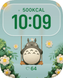 Swing Totoro watch face preview for Apple Watch