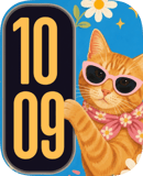 Tabby Shades watch face preview for Apple Watch