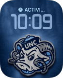 Tar Heels watch face preview for Apple Watch