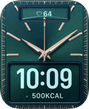 Teal Elegance watch face preview for Apple Watch