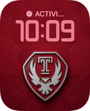 Temple Owls watch face preview for Apple Watch