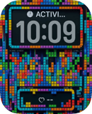 Tetris Matrix Mode watch face preview for Apple Watch