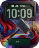Thor Mjolnir watch face preview for Apple Watch