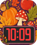 Toadstool Harvest Apple Watch face - Nature