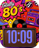 Totally 80s Mix watch face preview for Apple Watch