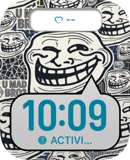 Troll Grid watch face preview for Apple Watch