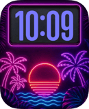 Tropic Neon watch face preview for Apple Watch