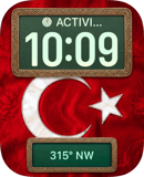 Türkiye Flag watch face preview for Apple Watch