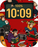 Turtle Comic Jam watch face preview for Apple Watch