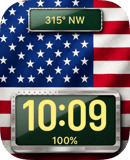 United States Flag watch face preview for Apple Watch