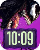 Venom Symbiote Purple watch face preview for Apple Watch