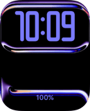 Violet Chrome watch face preview image for Apple Watch
