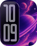 Violet Gloss Apple Watch face - Space and Sci-Fi