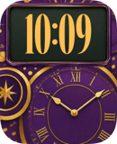 Violet Orbit watch face preview for Apple Watch