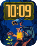 WALL-E Robot Glow watch face preview for Apple Watch